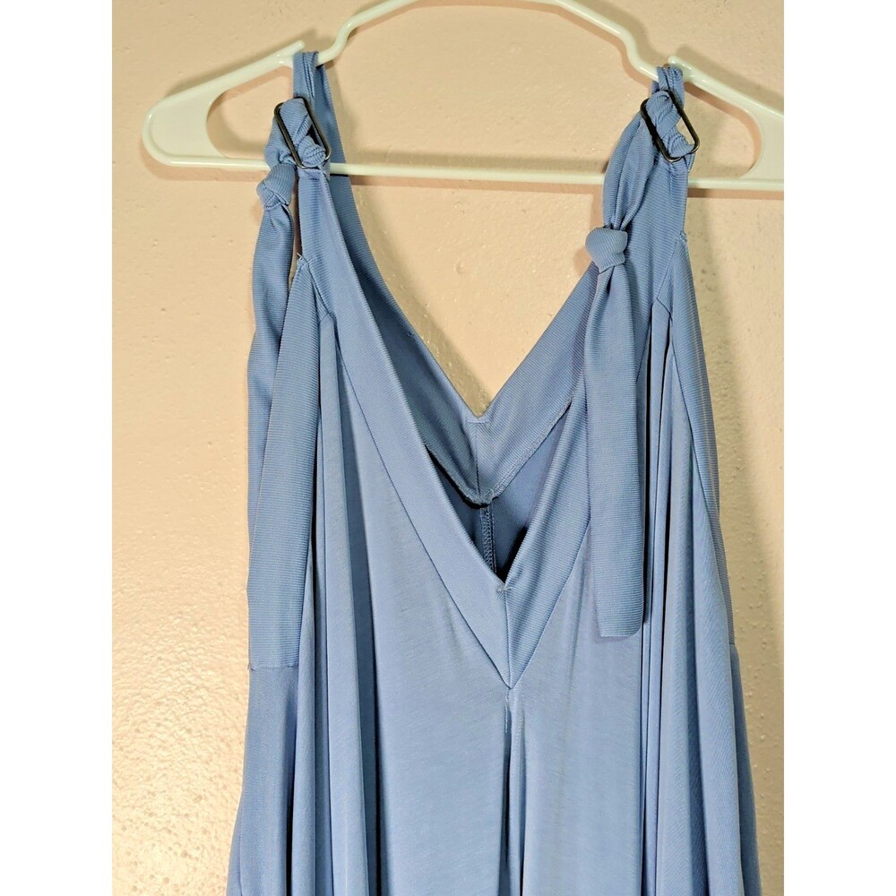 FP Movement Free People Seven Stars One Piece Jumper Small Blue Wide Leg Boho - Picture 4 of 14